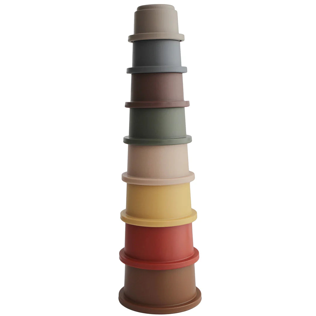 Mushie Stacking Cups - Retro