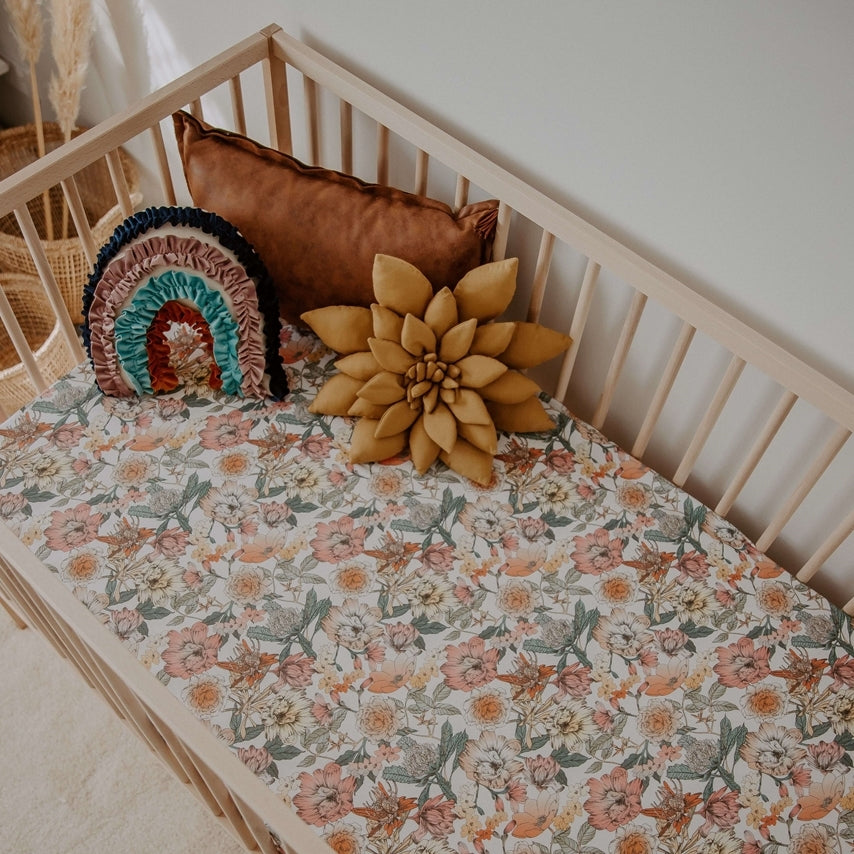 Snuggle Hunny Cot Sheet- Australiana