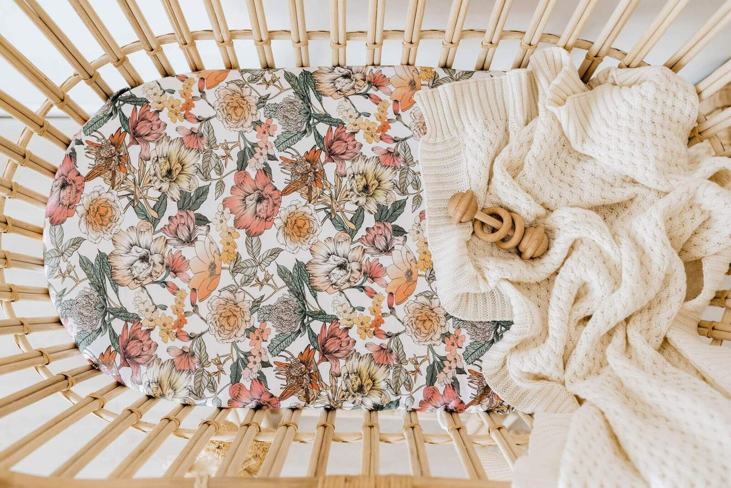 Snuggle Hunny Bassinet Sheet- Australiana