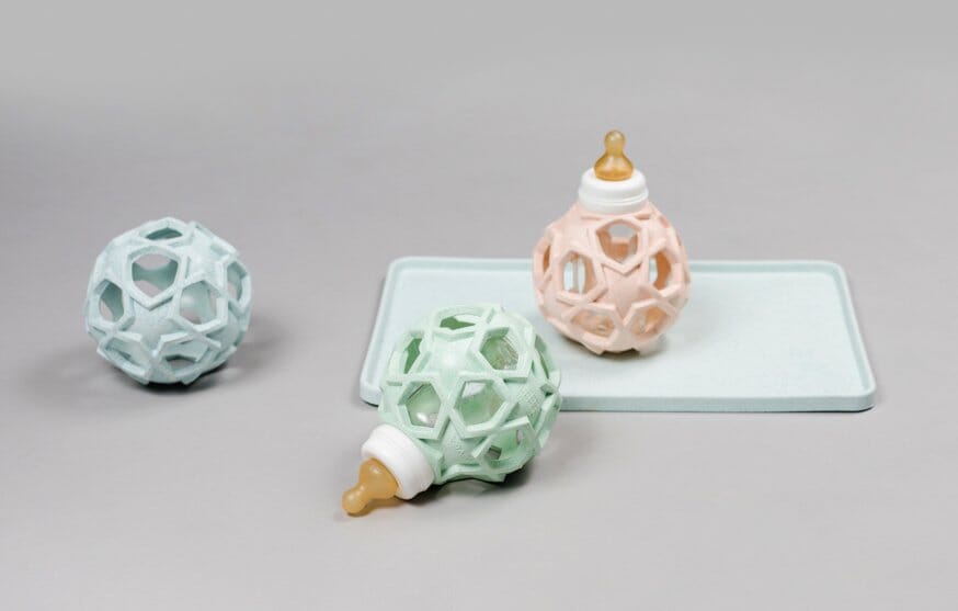 Hevea 2-in-1 Baby Glass Bottle with Upcycled Star Ball