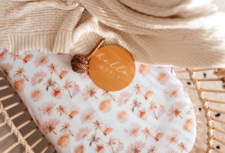 Snuggle Hunny Bassinet Sheet- Paradise