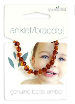 Natures Child Amber Anklet - Cognac