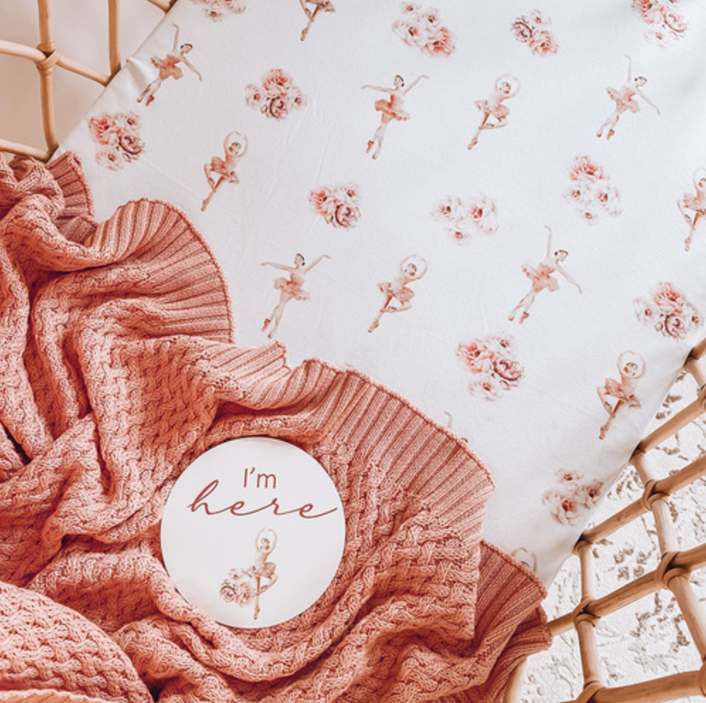 Bassinet Sheet - Ballerina