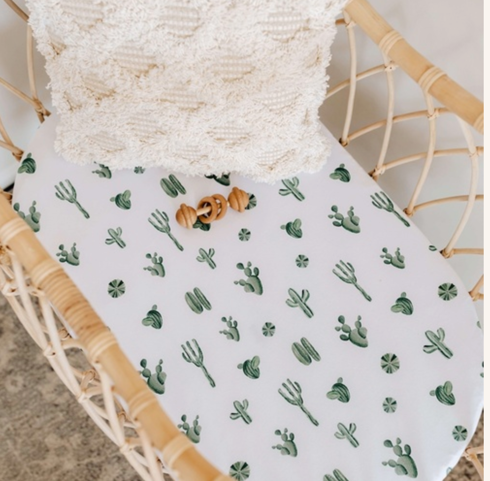 Bassinet Sheet - Cactus