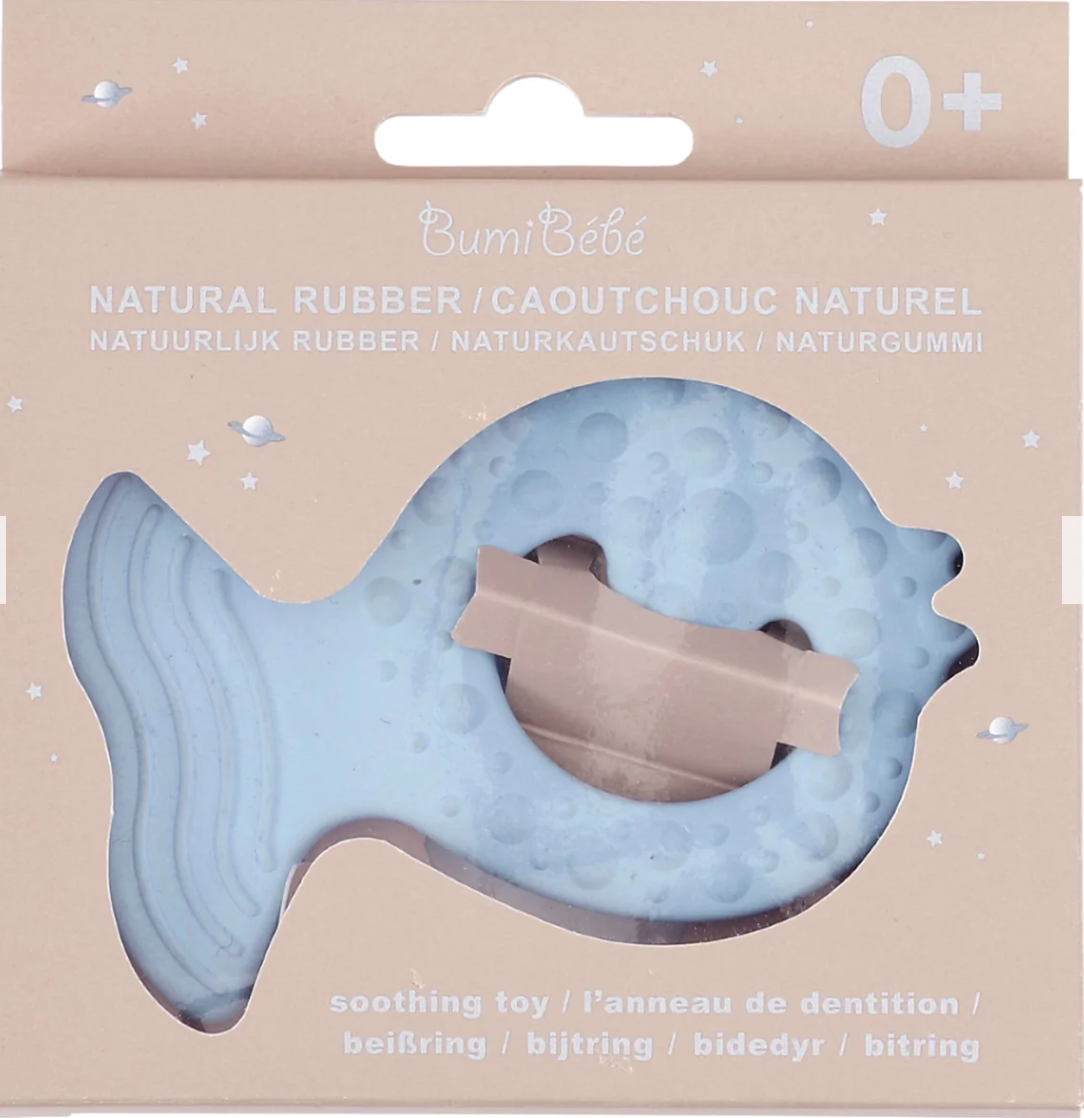 Bumi Bebe Fish Teether Sky Blue