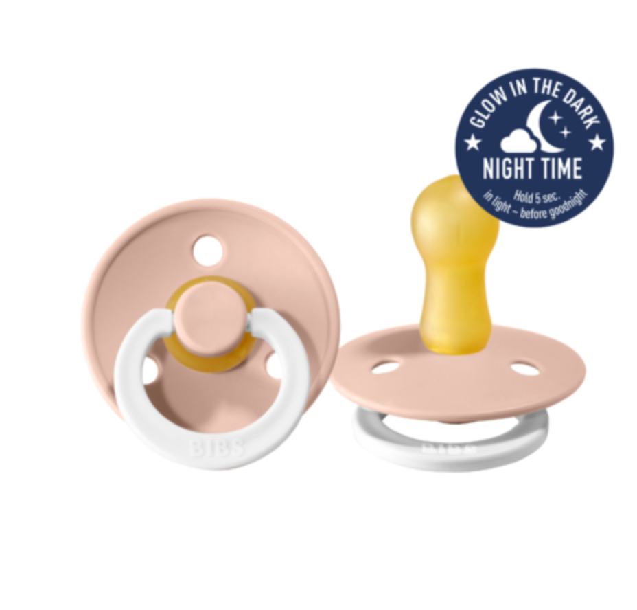 Bibs Dummy - Twin Pack - Blush NIGHT