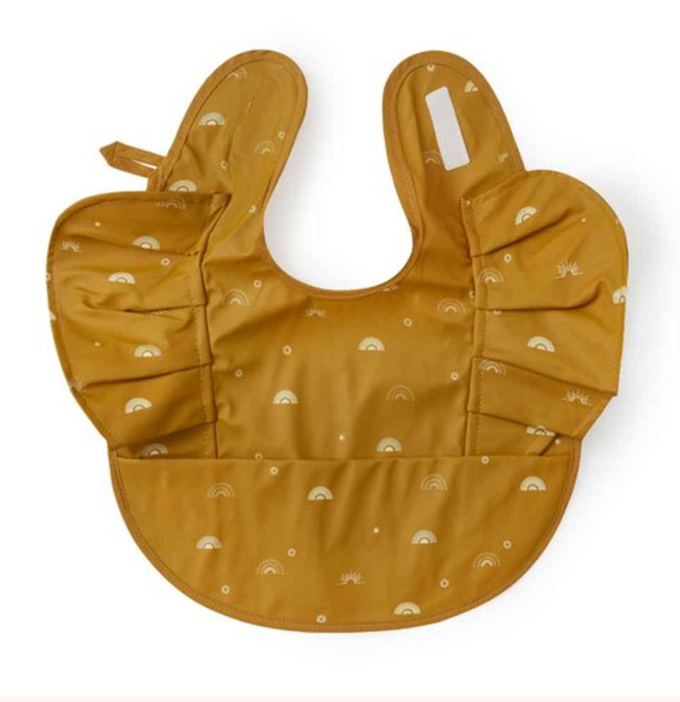 Snuggle Hunny Bib Waterproof - Sunrise Frill