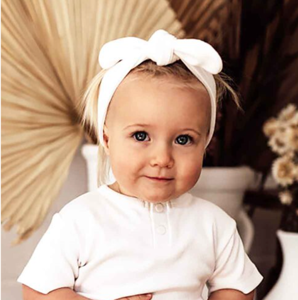 Topknot Headband - Milk Ribbed