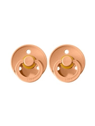 BIBS Pacifiers Peach Twin Pack