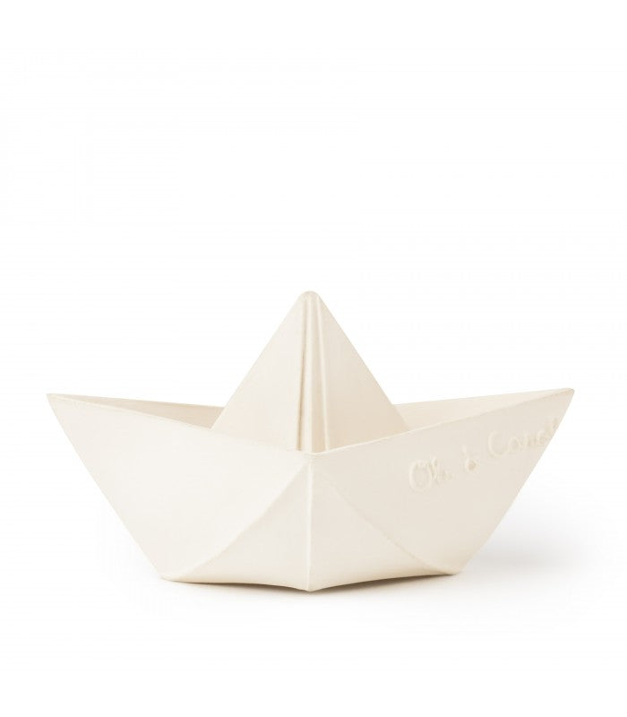 Oli & Carol Origami Boat White