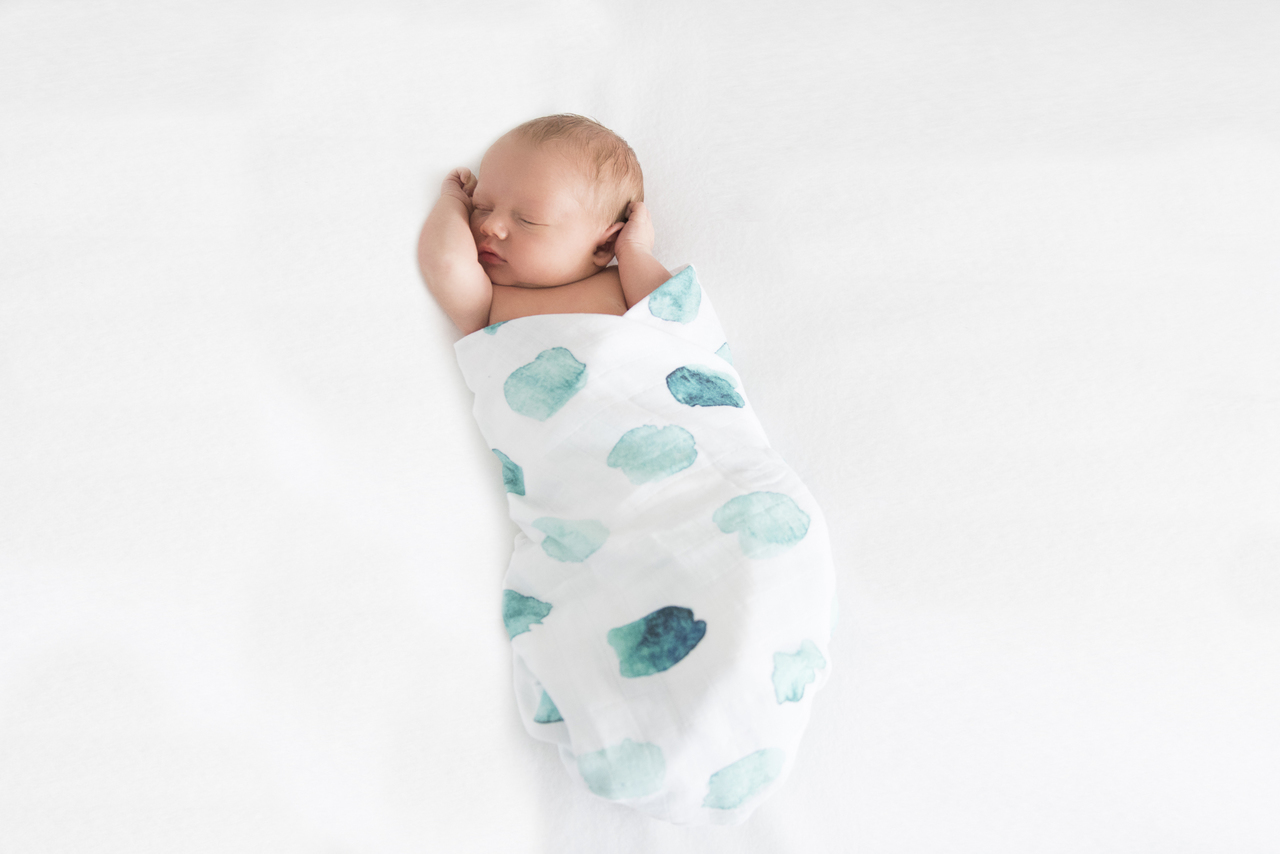 Sea Mist Organic Muslin Wrap