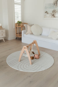 MIKRO - Nouveau Arch/Natural Stripe Round