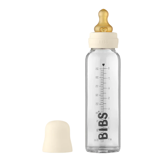 Bibs Baby 225ml Glass Bottle - Ivory