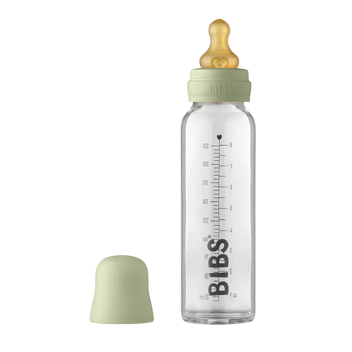 Bibs Baby 225ml Glass Bottle - Sage