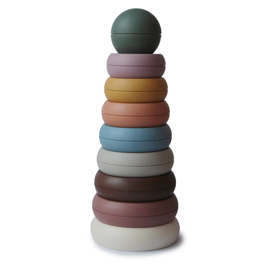Mushie Stacking Rings Toy - Rustic