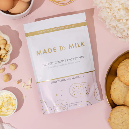 Made to Milk - White Choc & Macadamia Packet Mix