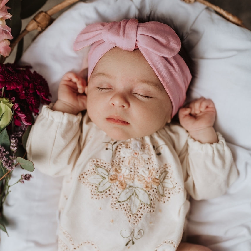 Topknot Headband- Pink Fantasy