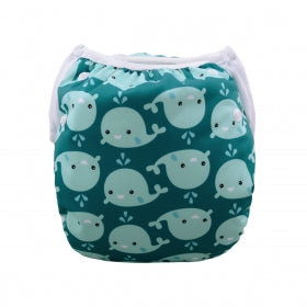 Baby Swim Diaper Whale Print