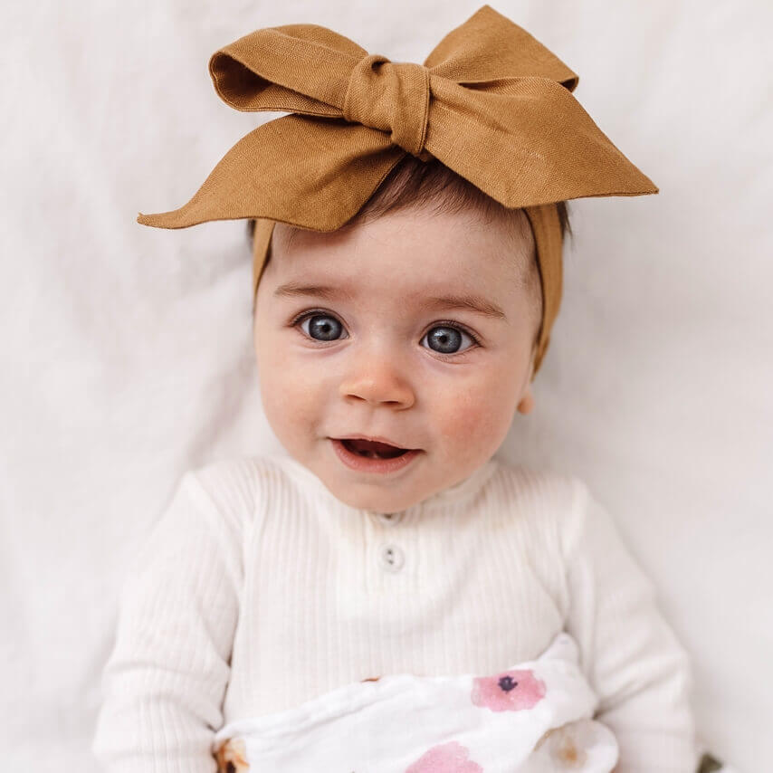 Bow Headband Wrap - Mustard