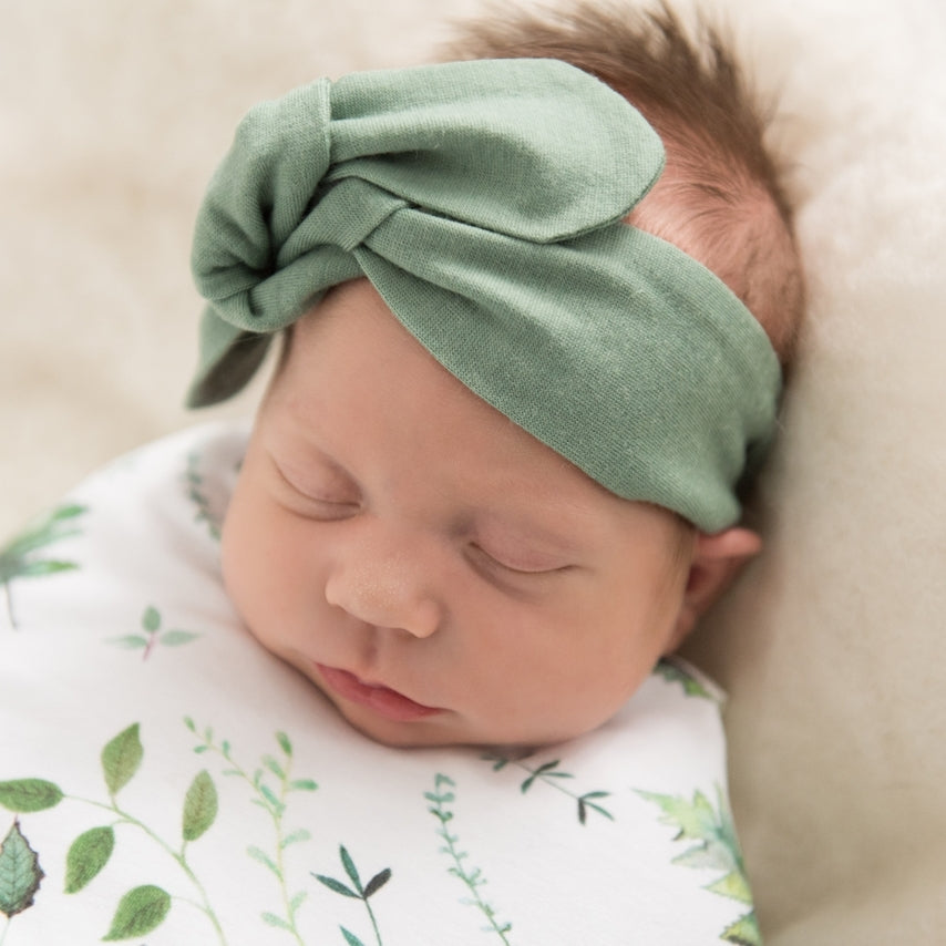 Topknot Headband- Olive