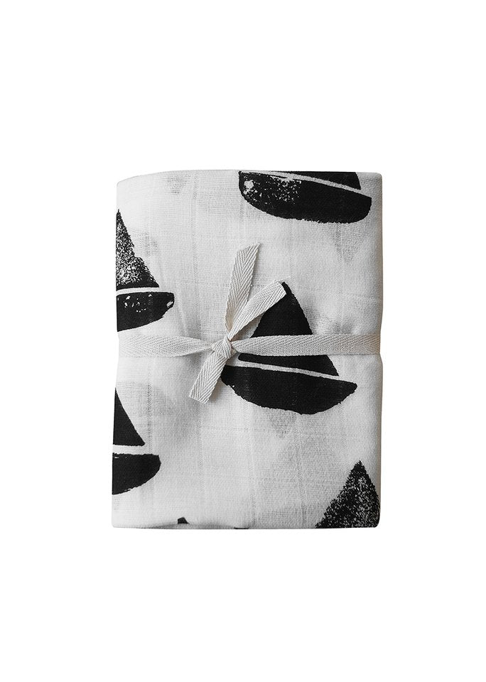 Fine Little Day Boat Boat Muslin Blanket