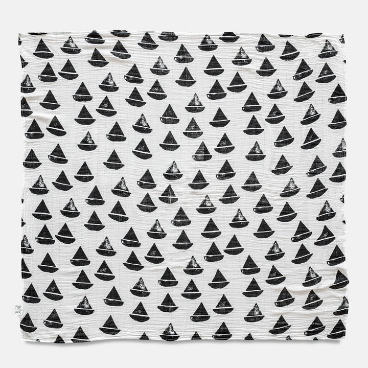 Fine Little Day Boat Boat Muslin Blanket