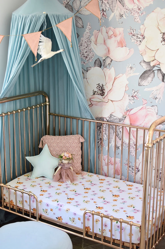 Snuggle Hunny Cot Sheet-Poppy