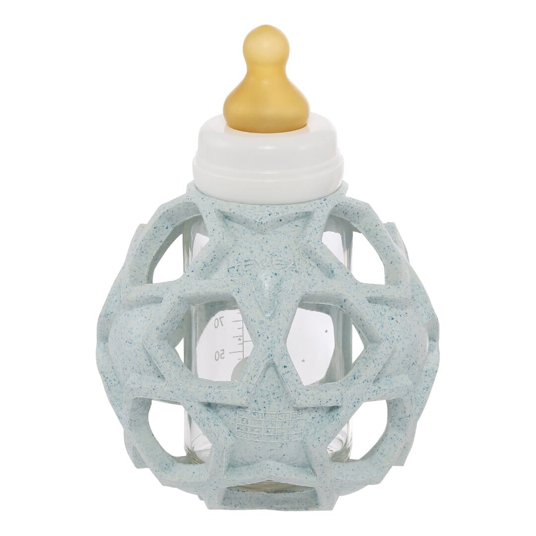 Hevea 2-in-1 Baby Glass Bottle with Upcycled Star Ball