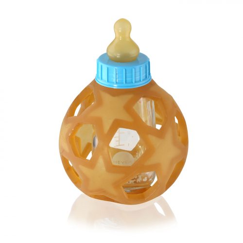Hevea 2-in-1 Baby Glass Bottle with Star Ball