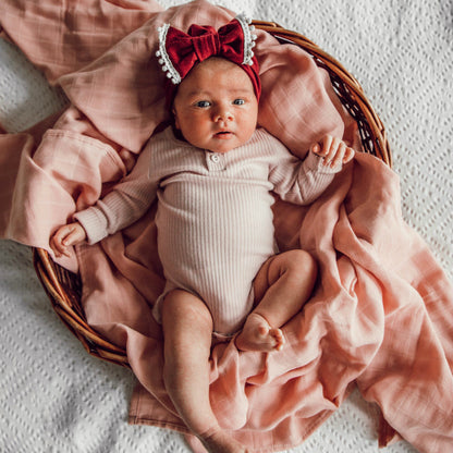 Musk Pink Organic Muslin Wrap