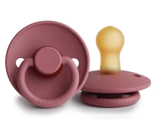 Frigg Pacifier Classic Dusty Rose Twin Pack