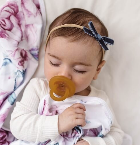 Velvet Baby Headbands - Moonlight blue