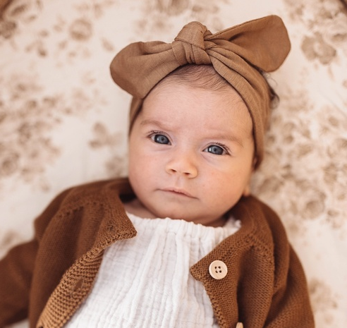Topknot Headband- Caramel