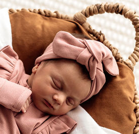Topknot Headband- Rose Ribbed