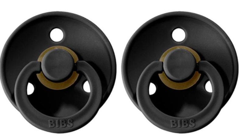 BIBS Pacifiers Black Twin Pack