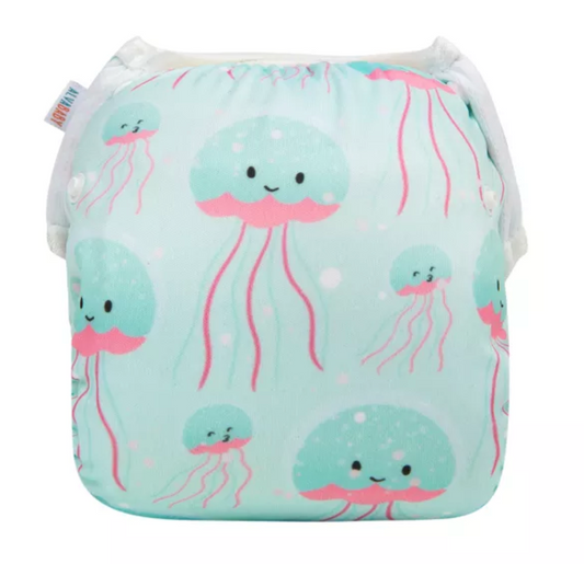 Baby Swim Diaper Jellyfish Cartoon Print