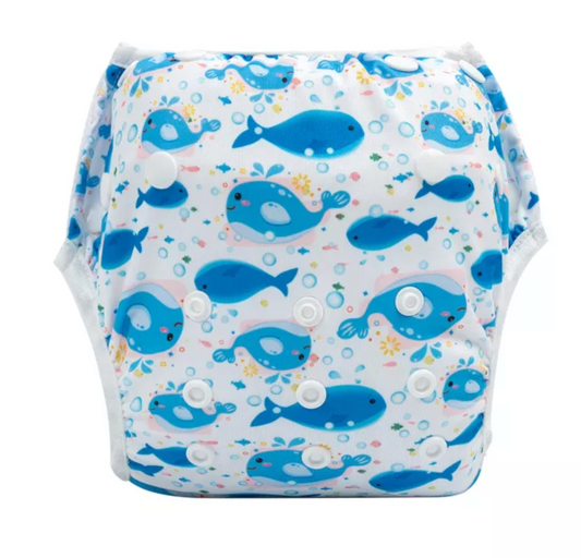 Baby Swim Diaper Dolphins Print