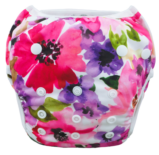 Baby Swim Diaper Water Paint Flower Print