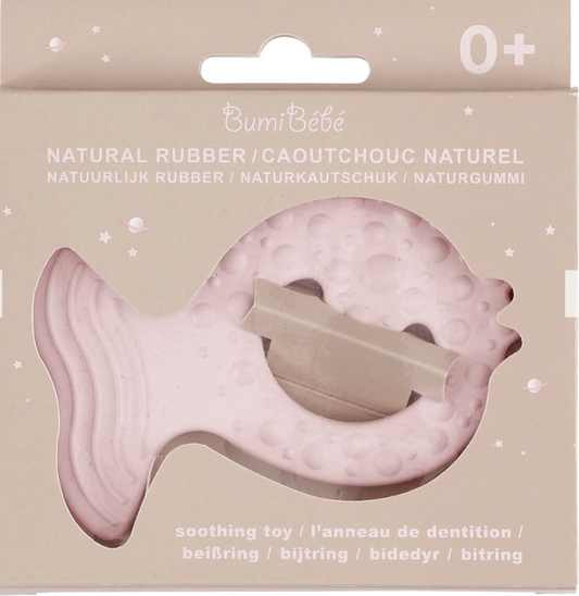 Bumi Bebe Fish Teether Rose
