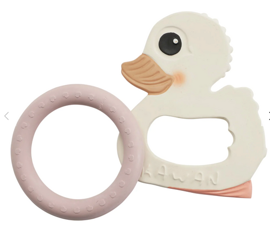 Hevea - Kawan Soother and Duck - Powder Pink
