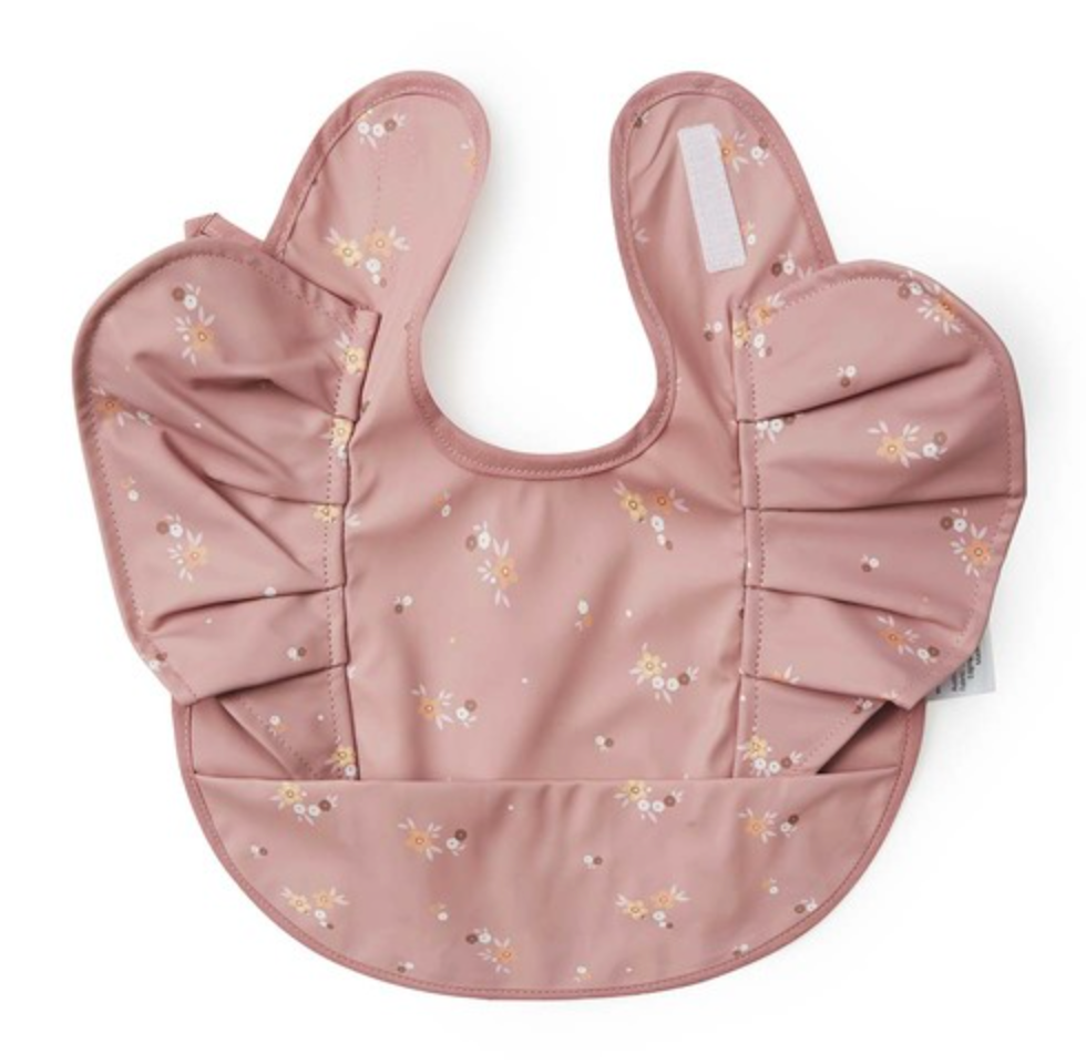 Snuggle Hunny Waterproof Bib - Daisy Frill