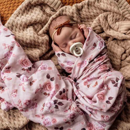 Snuggle Hunny organic wrap - Blossom