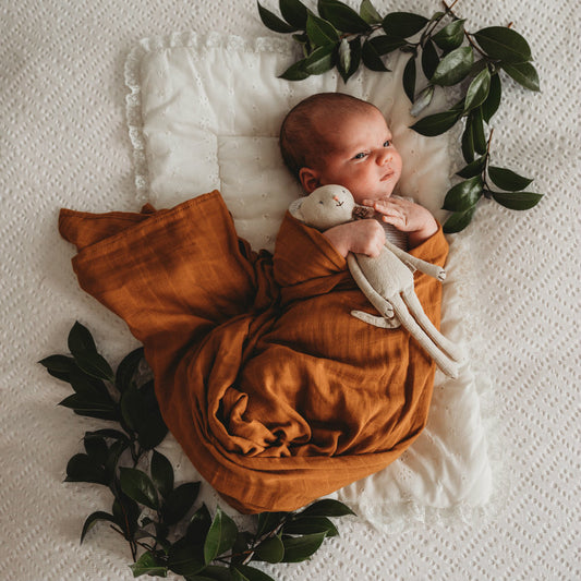 Bronze Organic Muslin Wrap