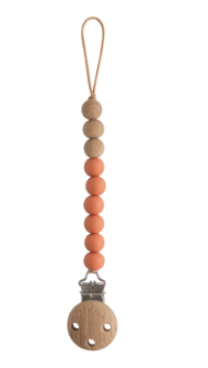 Mushie Pacifier Clip - Eva Clementine